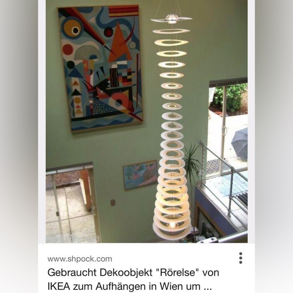 Ikea Rörelse Mid-Century Modern Hanging Art